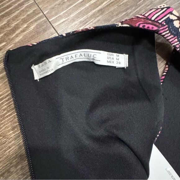 NWT Zara Trafaluc Pink Cut Out Mini Dress Sz M - Picture 6 of 8